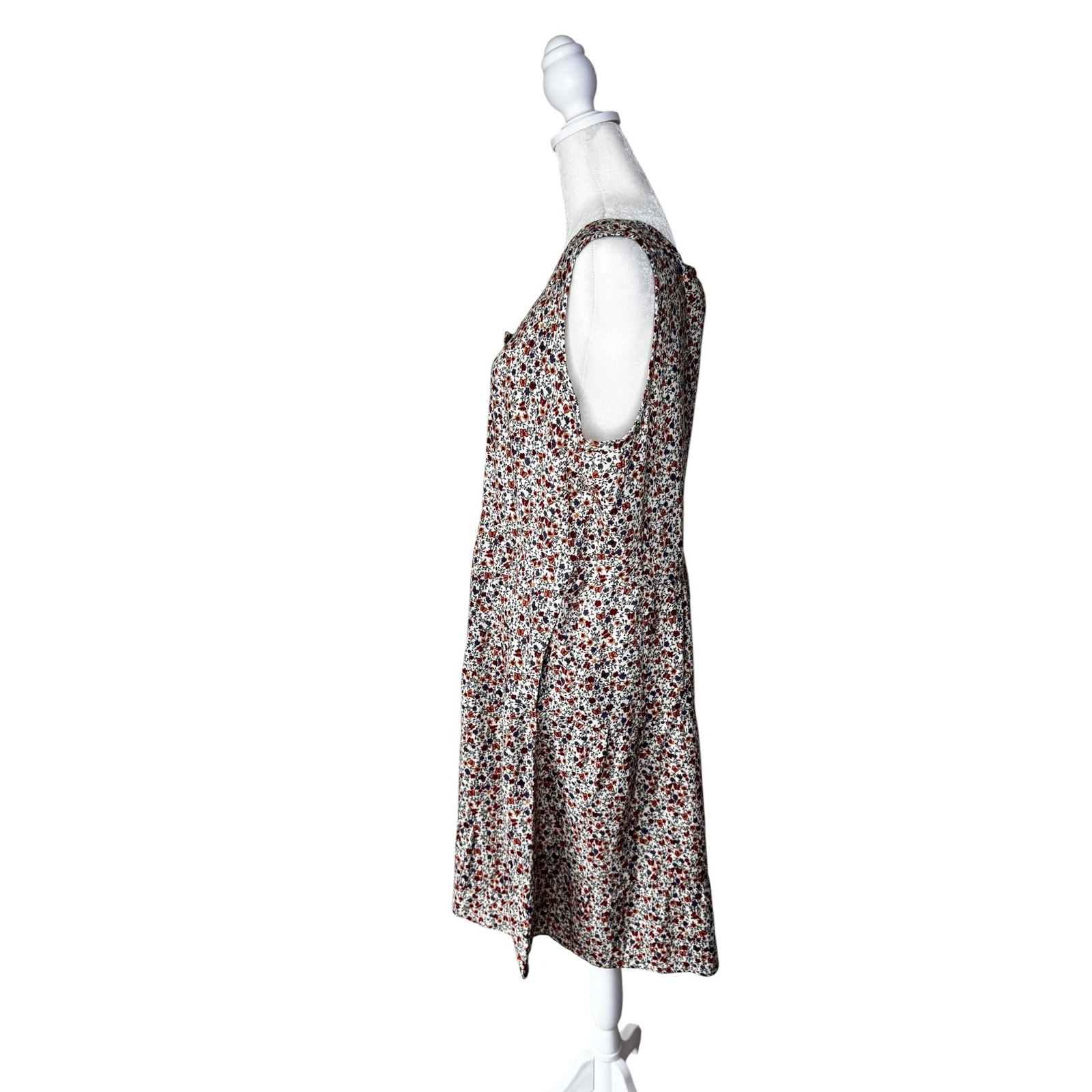 Toad & Co Manzana Tiered Tank Dress Color: Salt Print Size Medium Nwt — image 5 of 7